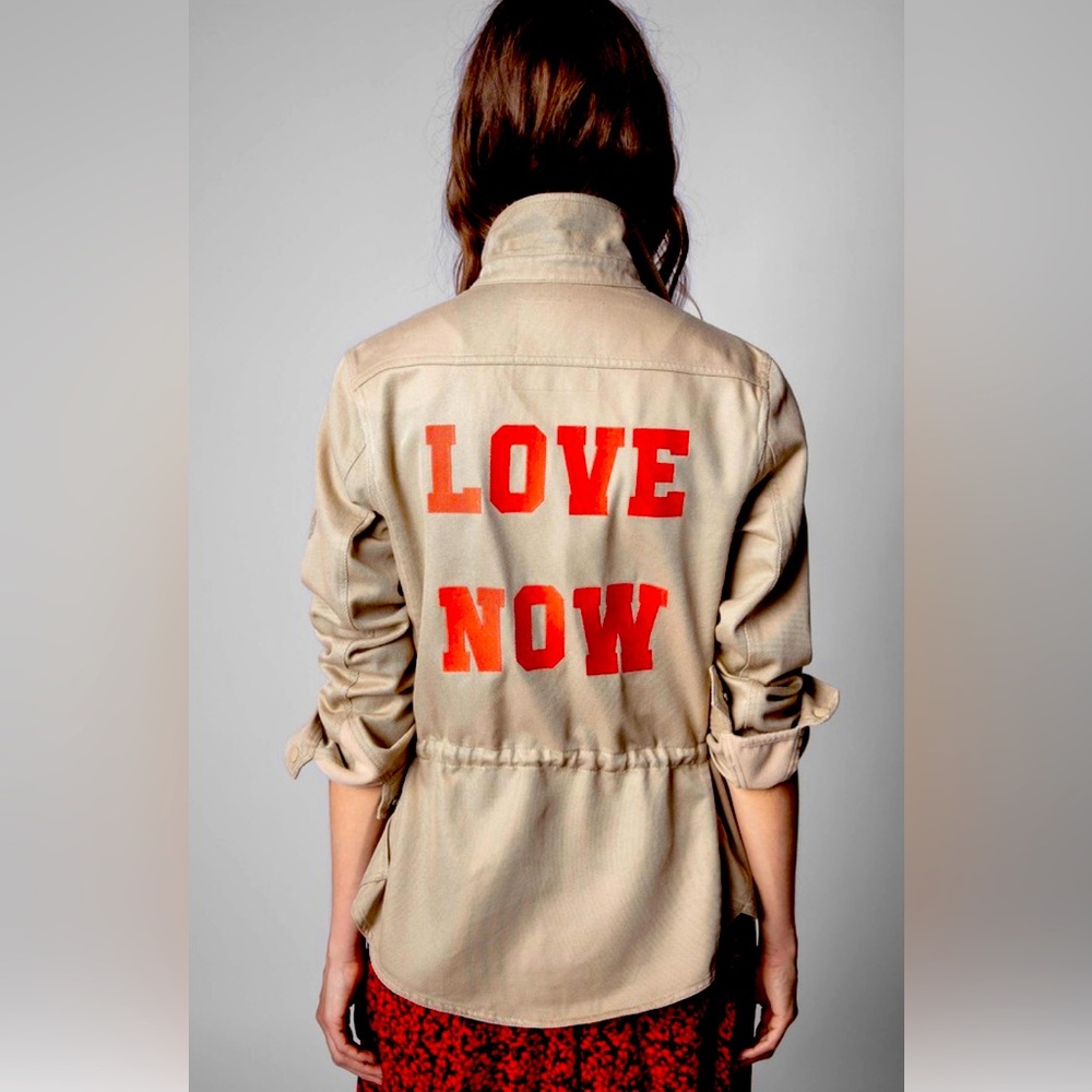 ZADIG & VOLTAIRE - Military Vest - Embroided Love Now